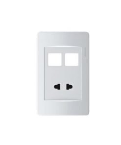 Ổ CẮM ĐƠN 2 CHẤU & 2 LỖ RVB812