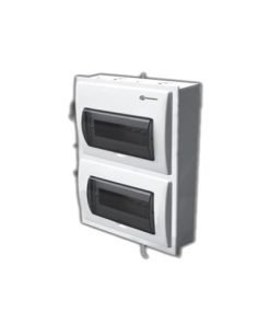 TỦ APTOMAT MẶT NHỰA THÂN THÉP 24P