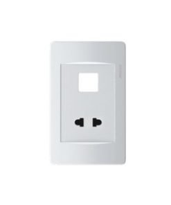Ổ CẮM ĐƠN 2 CHẤU VÀ 1 LỖ RVB811